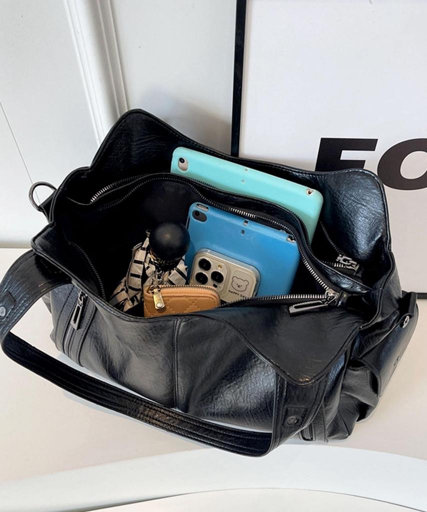 Ninon Women's Large Shoulder Bag, Crossbody Bag, Large Capacity, Zippered Tote Bag, Perfect for Commuting, School, and More, Stylish, Horizontal