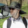 Men's Solar-Powered UV Protection Waterproof Fisherman Hat for Summer Outdoor Activities