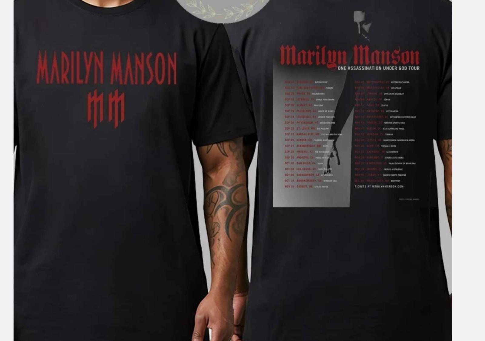 Marilyn Manson One Assassination Under God Tour 2025 T Shirt XL
