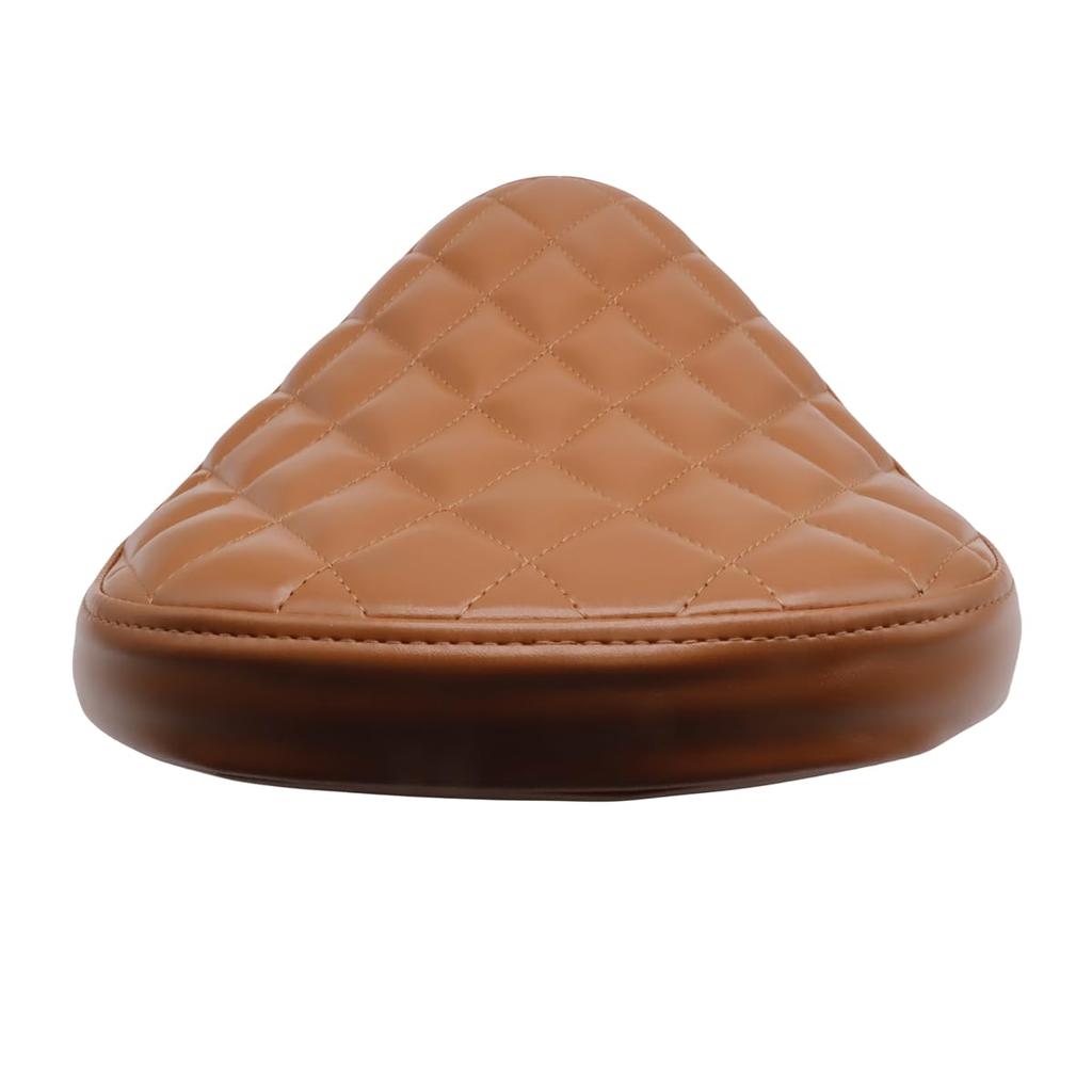 JPMODAO Motorcycle Seat with 3-Inch Spring and Saddle Bracket for Sport Model 883 XL Chopper Bob, Cafe Racing Car Modification DIY (Diamond Shape)