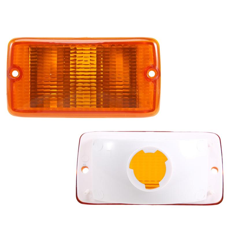 2Pcs Turn Signal Light For 2001-2006 Jeep Wrangler (TJ) Plastic Lens LH & RH 55156488AB 55156489AB-A99D