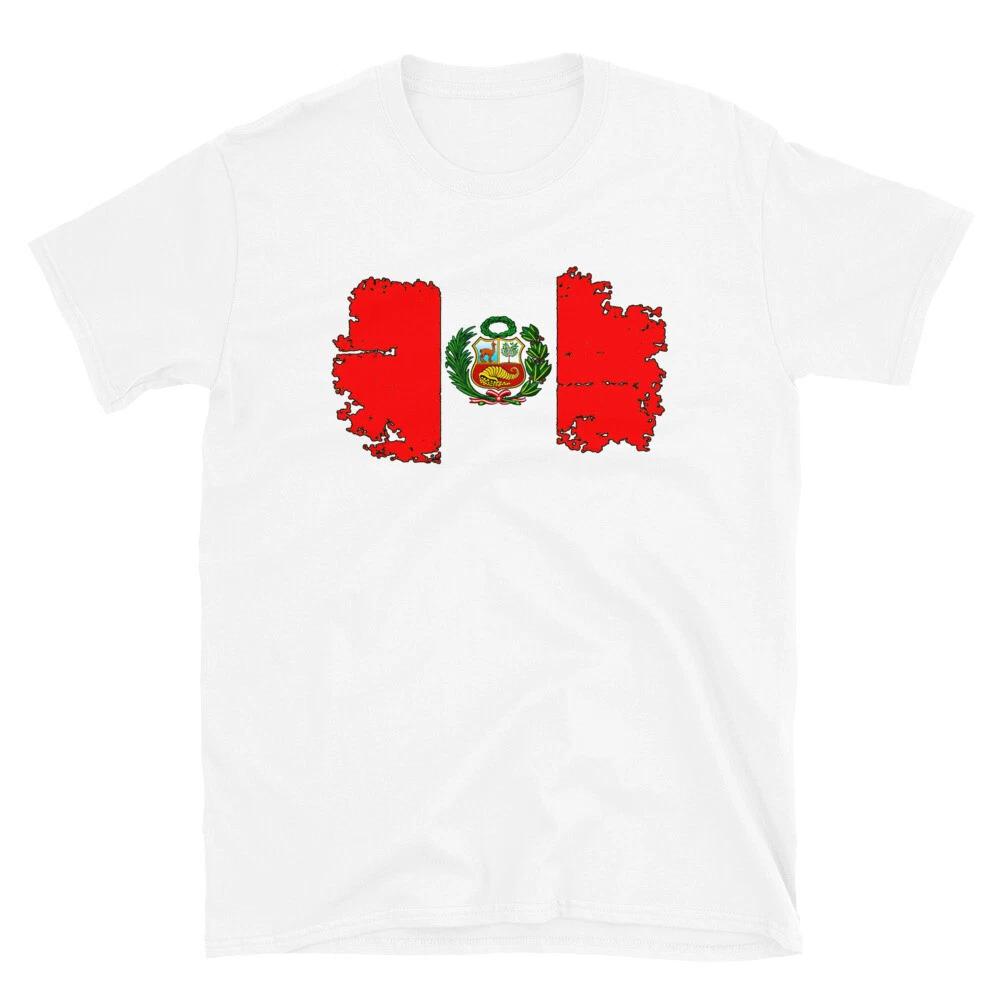 PERU, PERUVIAN, PERUANO pride beautiful flag bandera Short-Sleeve Unisex T-Shirt XL