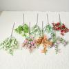 1Ps Outdoor Wedding Simulation Single 7-prong 37.4-inch Fake Flower Decoration for Outdoor Patio Garden Home Wedding Holiday Party Decoration