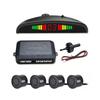 LED Driver Parking Assistance Sensor System Car Reverse Backup Radar Buzzer Warning Alarm LED Display with 4 Parking Sensors