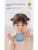 Tazza da allenamento in silicone Panda per bambini: Tazza anticaduta con cannuccia