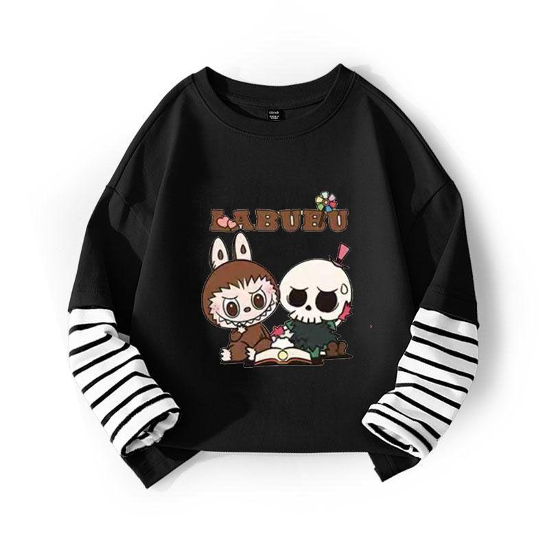 Spring and Autumn Girls'  Casual Base Shirt Children's Top