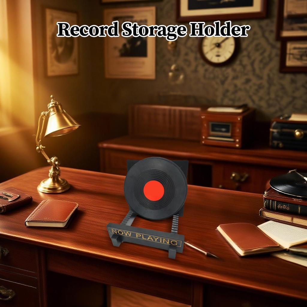 Record Storage Wooden Record Organizer Shelves Large Display for Kitchen Room Table Counter Bathroom Dorm Desk Office Living