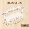 2Pcs Pen Holder Stand for Desk, Clear Pen Display Stand Pen Holder with 6 Slots, Makeup Brush Stand Rack Pen Stand Storage, Eyebrow Pencil Organizer