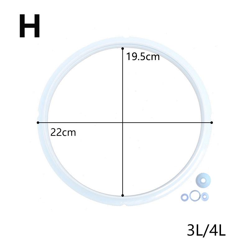 16 18 20 22 24cm Elektrický tlakový hrnec Silikonový těsnící náhradní kroužek Gumový kroužek pro těsnění hrnce tlakového hrnce
