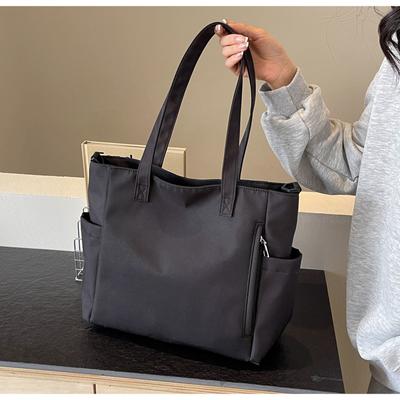 Women'S Bag Shoulder Bag Versatile Tote Bag College Style Large Bag Leisure Messenger Bag Literature And Art Student Bag