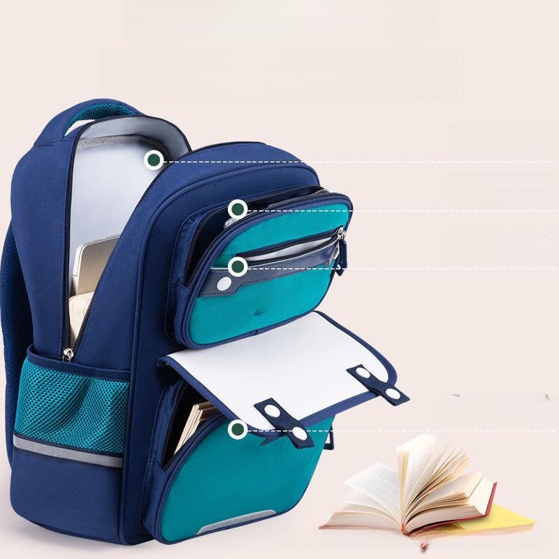 2024 Lightweight Multi-layer Breathable Backpack for Grades 1-6 Elementary Students