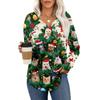 Women's Retro Printed Fashionable Long-sleeved Top