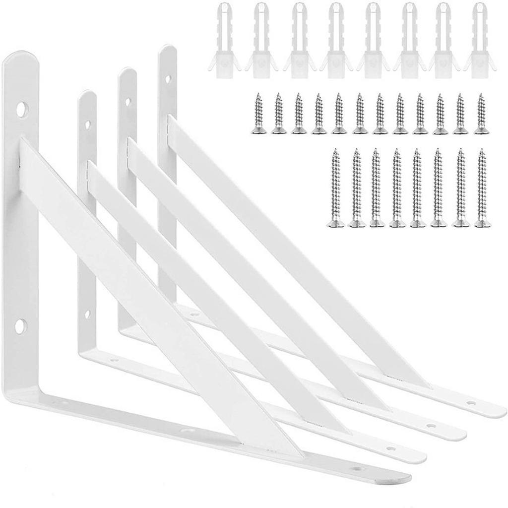 Neues L-förmiges Schweberegal Wandmontage Eckverbinder Regal Schwerlast Eisen Metall Dekoregal Heim Bücherregal