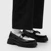 Spring Autumn Color Blocked Tassel Thick Soled Loafers High-end Youth Fashi Shoes That Are N Slip and Breathable
