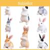 Adorable Plush Brown And White Bunny Toy For Cuddling And Snuggling, 24cm
