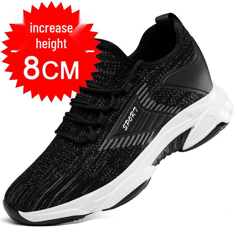 

Men s Trendy White Sports Shoes with 8cm Inner Height Increase, Spring/Summer 2022 Collection. 38