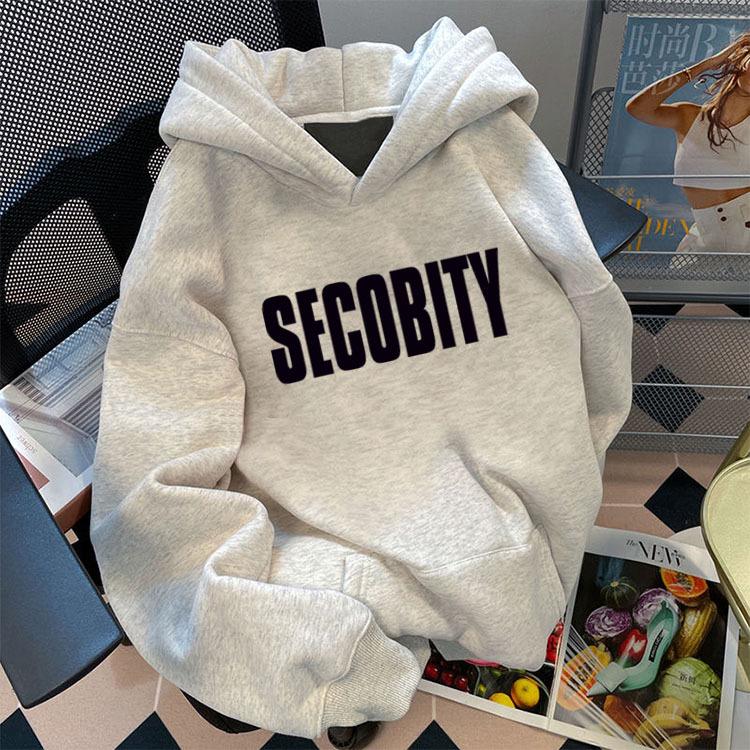 

2024 Универсальная осенне-зимняя куртка-худи свободного кроя в корейском стиле для пар Medium