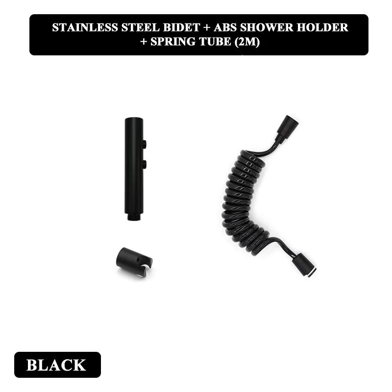 Handbrause Bidet Sprayer Set Hochdruck Dual-Modus Edelstahl Sprühpistole Dusche Selbstreinigend Badezimmerzubehör