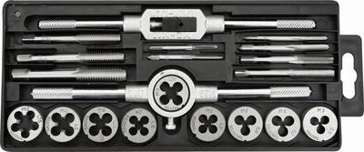Set of Dies and Taps M3-M12 20 Pieces