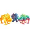 Big Mouth 3D Printed Triceratops Candy Color 3D Articulated Dinosaur Toys  Landscaping Decoration