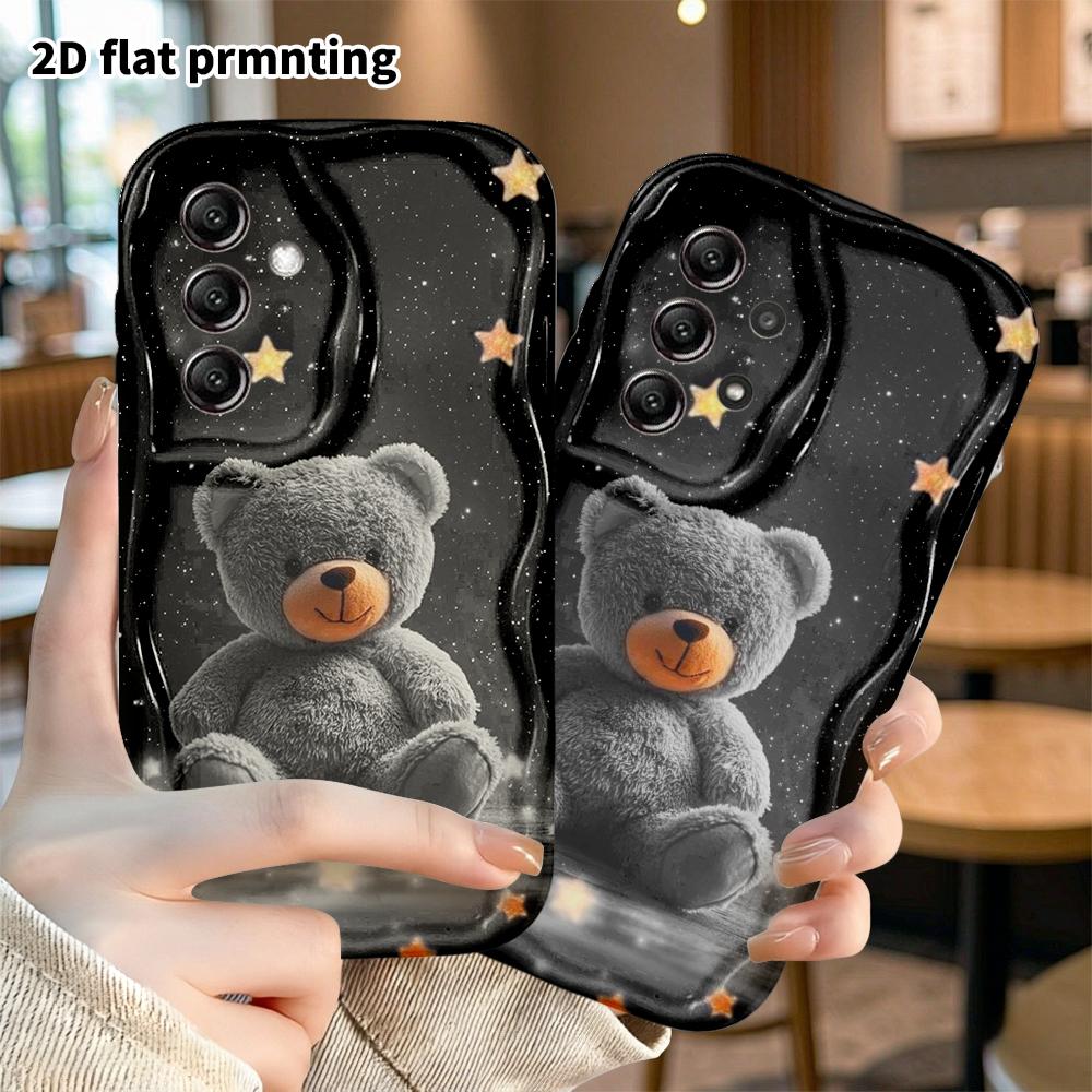 Phone Case: 2D flat, fits Samsung Galaxy A34 A35 M05 M06 S20 S22 S21 FE Plus 5G, plush little bear, perfect holiday gift for Christmas and Halloween