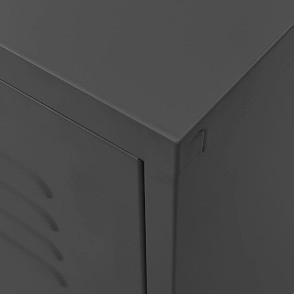 Vidaxl Szafka Pod Telewizor, Antracytowa, 105X35X50 Cm, Stalowa