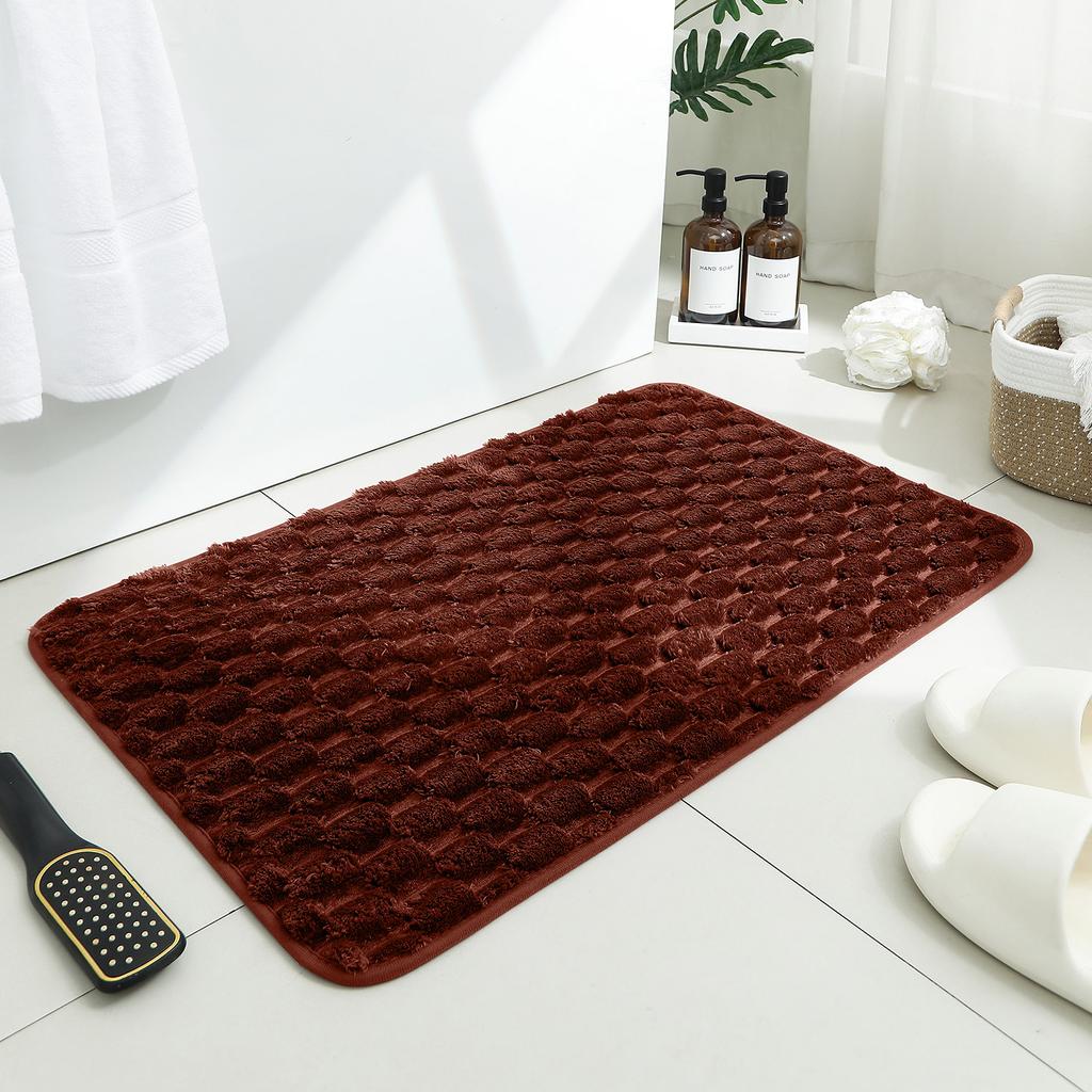 Badezimmerteppich-rutschfeste Badematte, ultraweicher Mikrofaser-Plüsch-Badezimmerteppich, saugfähiger Duschteppich, geeignet für Schlafzimmer us