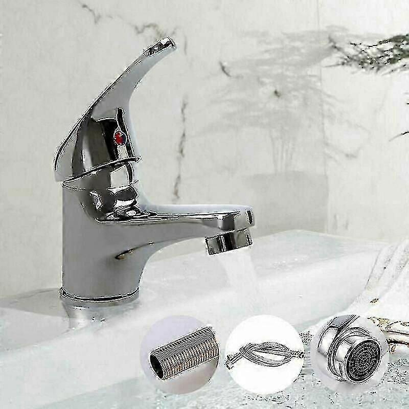 Basin Taps Bathroom Mixer Faucet Hot and Cold Mixer Tap Chrome Plated Solid Brass Lavatory Bathroom