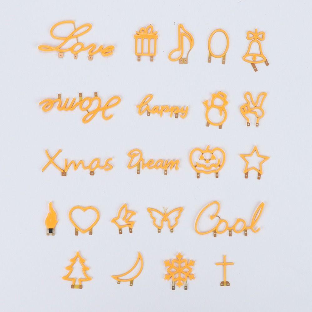 Home Decoration 3V LED Edison Filament Micro Retro Diode Light Filament Cartoon Flexible Bulb Filament Holiday