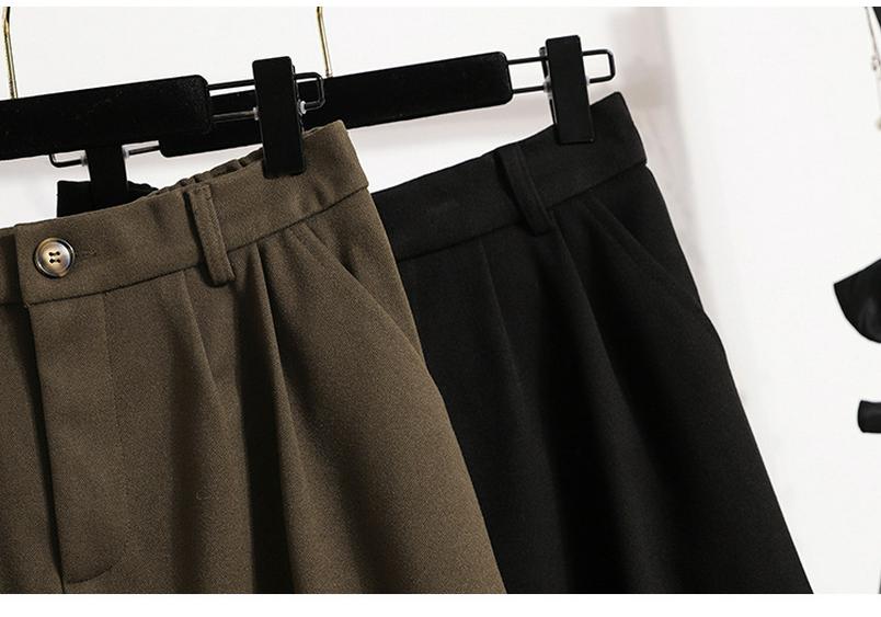 Übergrößen Retro High-Waist A-Linien Midi-Rock für Damen - Herbst/Winter 2023, Schlankmachend, Über dem Knie mit großem Saum
