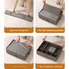 Foldable Polyester Clothing Storage Container With Compartments For Closet Organization