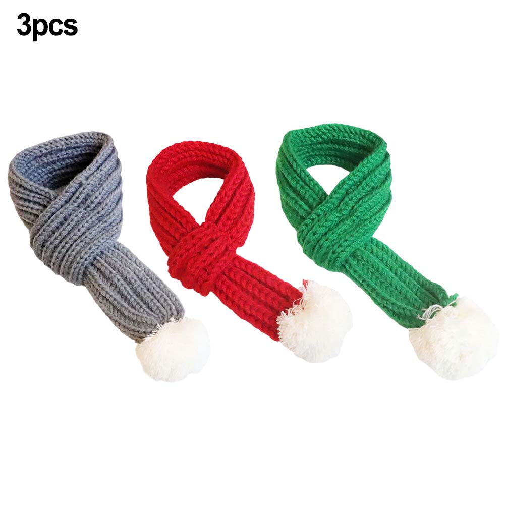 Adjustable Pet Scarf For Winter Christmas Scarf 57x7cm Christmas Pet Scarves Charming Details Comfortable Fit Cute Design
