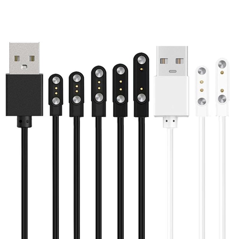 Cavo di Ricarica Rapida USB Porta Dati Adattatore Caricabatterie Dock Staffa Magnetica Supporto per 2 Pin per Smartwatch