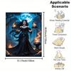 Hecate Flaming Cauldrons Print Flannel Throw Blanket - Reversible All-Season Polyester for Office Home Gift
