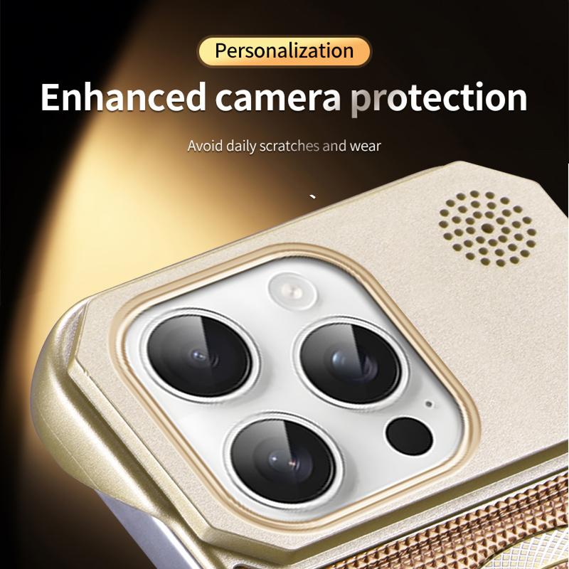 Magnetic PU Leather Aromatherapy Bracket Phone Case For iPhone 12 13 14 15 16 17 Pro Max Plus Wireless Charging Borderless Cover