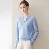 Kang Sai Ni Women's 100% Cashmere Two-Piece Style Sweater - Versatile, Fashionable, Loose Fit Knitwear