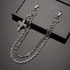 Vintage Cross Double Chain Waist Chain Sweet Cool Style Personalized Jeans Chain Trendy Cool Personality Accessories