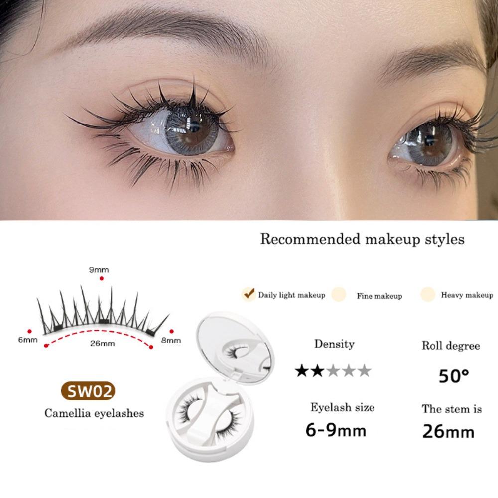 

Makeup Magnetic False Eyelashes Long Lasting Magnetic Eyelashes with Clip Eyelashes Extension Style B