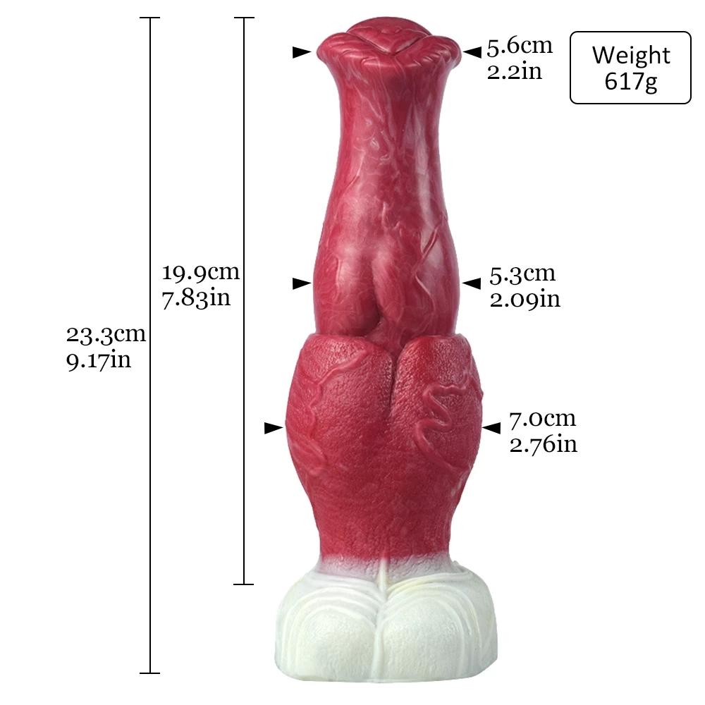 FAAK Big Knot Gay Dildo With Suction Cup Petal Shape Cock Head G Spot Orgasm Horse Penis Plug Thick Anal Training Adult Sexy