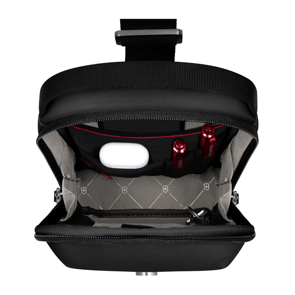 Sac bandoulière Altmont Modern avec sortie écouteurs Épaule 4L Antibactérien pour Affaires Noir 653539 [Victorinox] Poche, Sangle, Compartiment, Doublure,