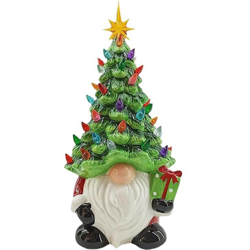 Lifelike Gnome Ornament Multi-Purpose Cute Dwarf Decorations Small Christmas Dwarf Figurine for Home Office Desktop Decoration