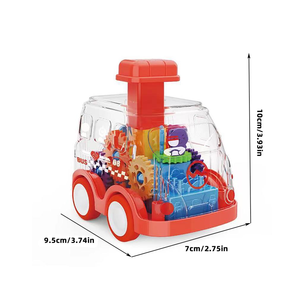 Children'S Pressing Car Toys, Inertia Gear Cars, Early Education Puzzle Toys