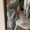 Grau Oversize Stil Lose Jogginghose Frauen Harajuku Koreanische Mode Sport Hosen Stickerei Y2k Vintage Baggy Hosen Ästhetischen