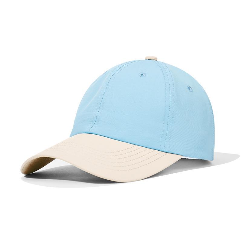Color matching baseball cap Quick-drying thin material Waterproof outdoor camping visor cap Men's and women's caps