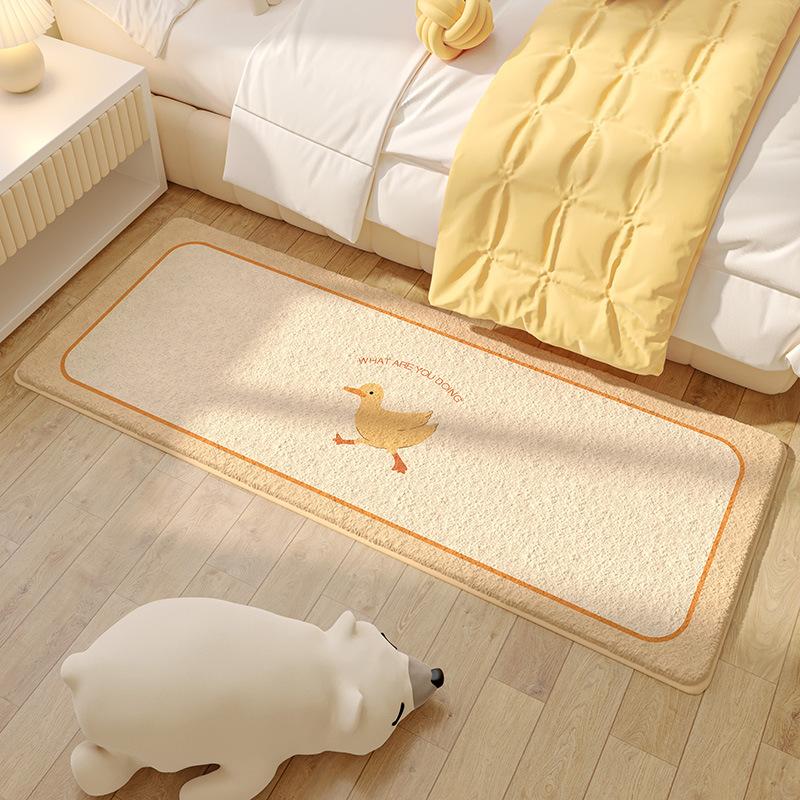Children'S Room Carpet Bedroom Bedside Blanket Long Strip Baby Anti-Drop Floor Mat Living Room Sand Non-Slip Imitation Cashmere Crawling Mat