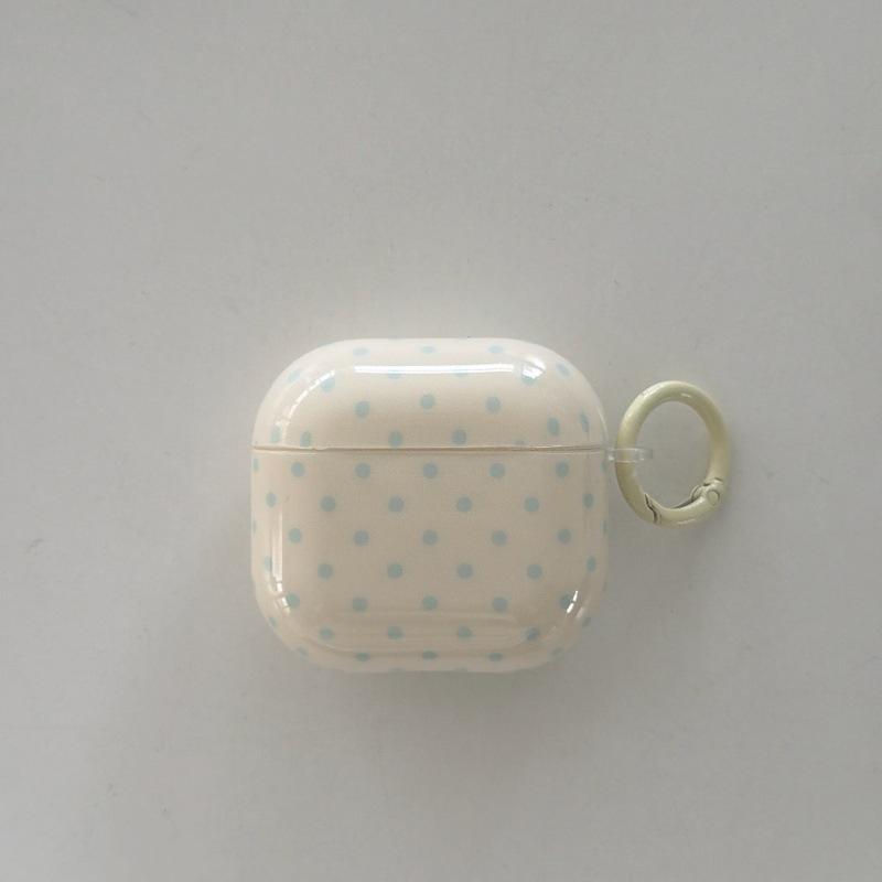 Ins Solid Color Polka Dots for Apple AirPods Pro 1 Generation Protective Case Pro1 Bluetooth Headset Case AirPods 1