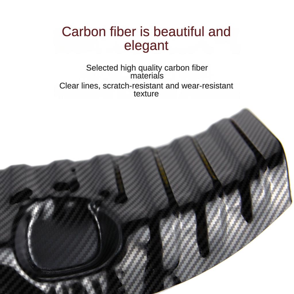 Car Trunk Door Sill Strips Auto Carbon Fiber Rear Bumper Protection Sticker For Tesla Model Y Auto