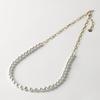 [MIONO] [Produced by Yumi Katsura] Yumi sienne Pearl Necklace Coco Chain, Suitable for Formal Occasions, Simple, Popular, White, Made in Japan (Gold)