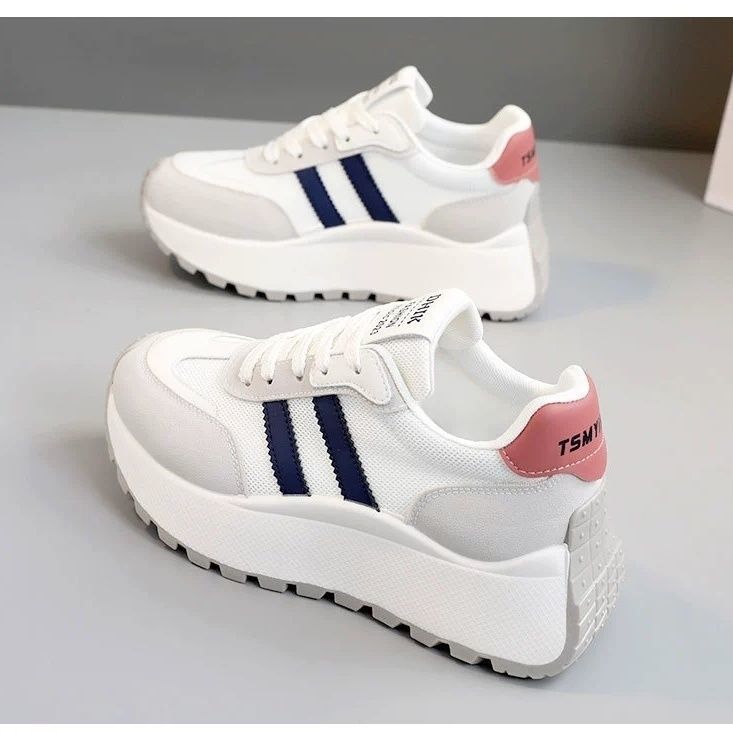 

Small hundred shoes dad shoes women s 2025 summer thin sports Forrest Gump shoes breathable new thick-soled casual versatile 35 синій