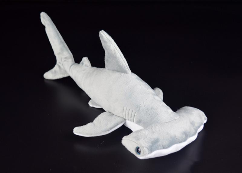 40Cm Super Soft Hammerhead Shark Plush Toys Simulated Grey Shark Stuffed Toys Dolls Birthday Gift